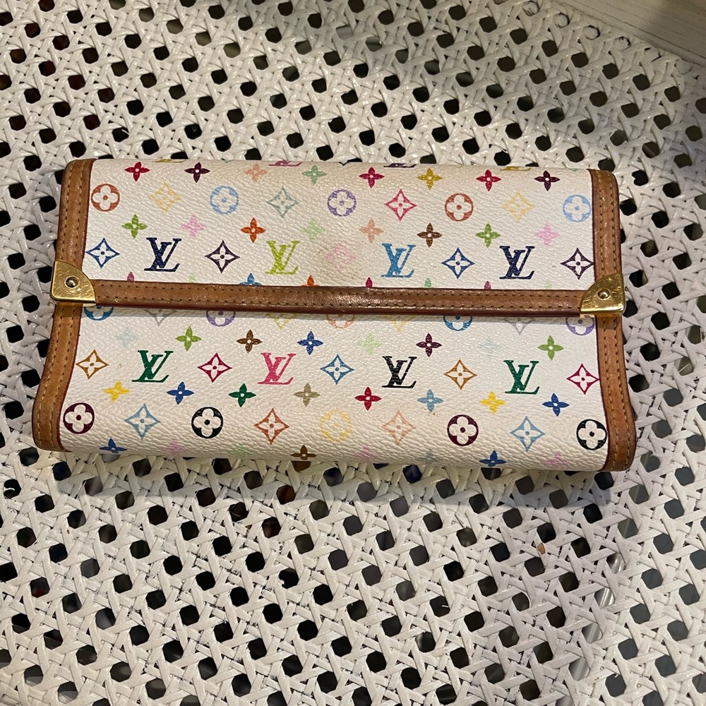 Louis Vuitton Monogram Multicolor/White Porte Tresor International Wallet